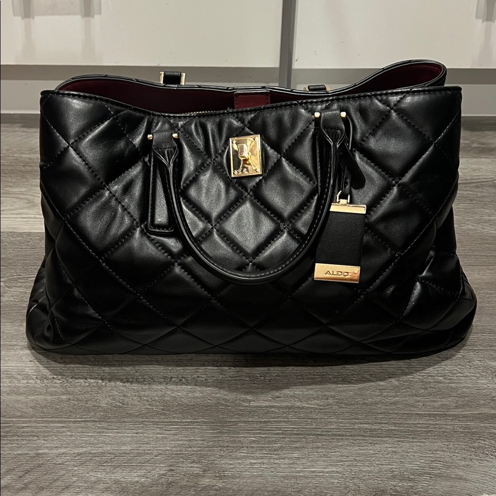 Aldo Saralii Vegan Leather Tote Travel Bag - Picture 4 of 14